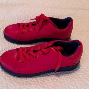 Minimal Sneaker in vibrant red by A.P.C. — never worn